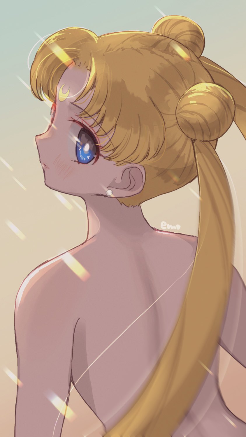 tsukino usagi and sailor moon (bishoujo senshi sailor moon) drawn by yyemoyy