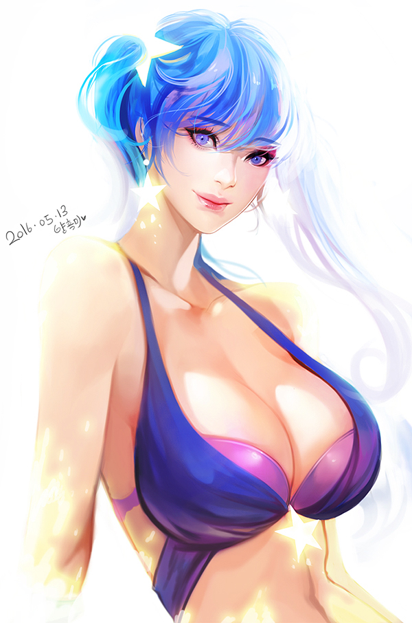 sona and arcade sona (league of legends) drawn by lemon89h