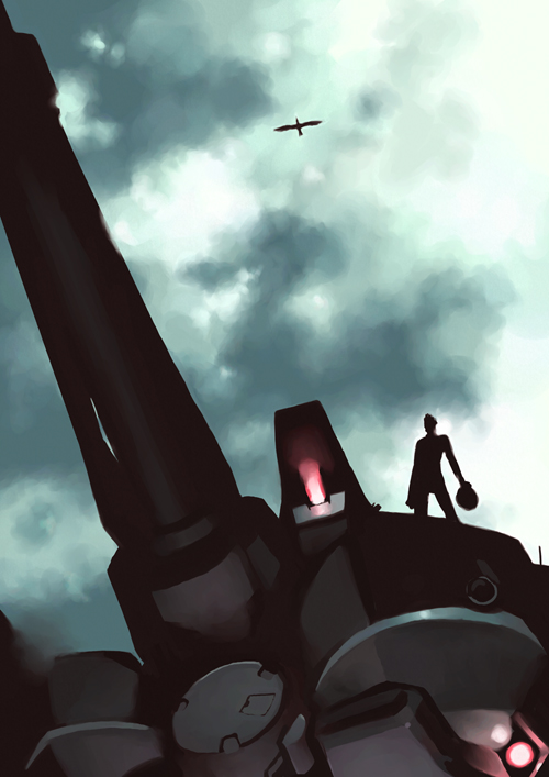 armored core and 1 more drawn by unaji