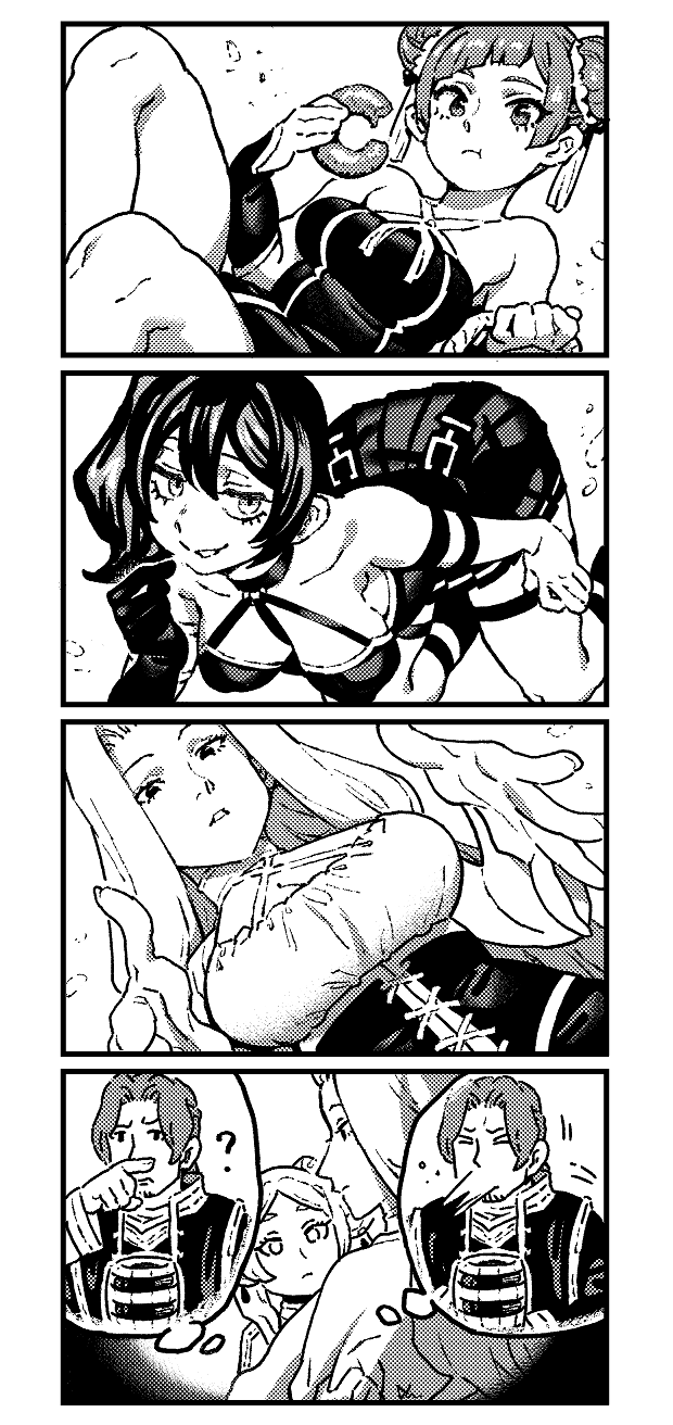frieren, ubel, laufen, methode, and sein (sousou no frieren) drawn by ireading