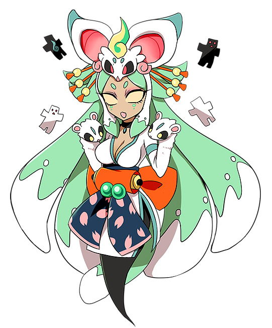 hakubishin tamazusa (inazuma eleven and 2 more) drawn by moegi_(honey_122)