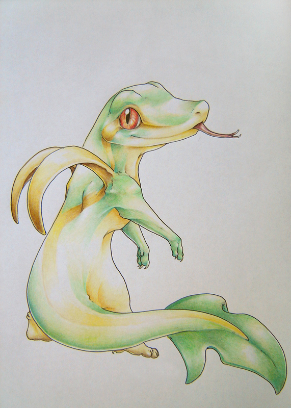 snivy (pokemon) drawn by endivinity