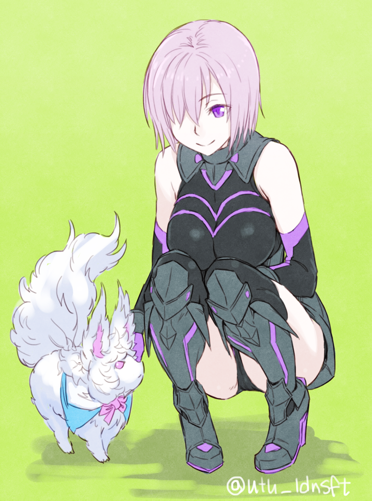 mash kyrielight and fou (fate and 1 more) drawn by utu_(ldnsft)