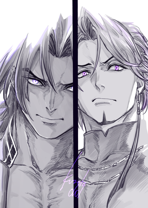 duryodhana and bhima (fate and 1 more) drawn by forrd0101