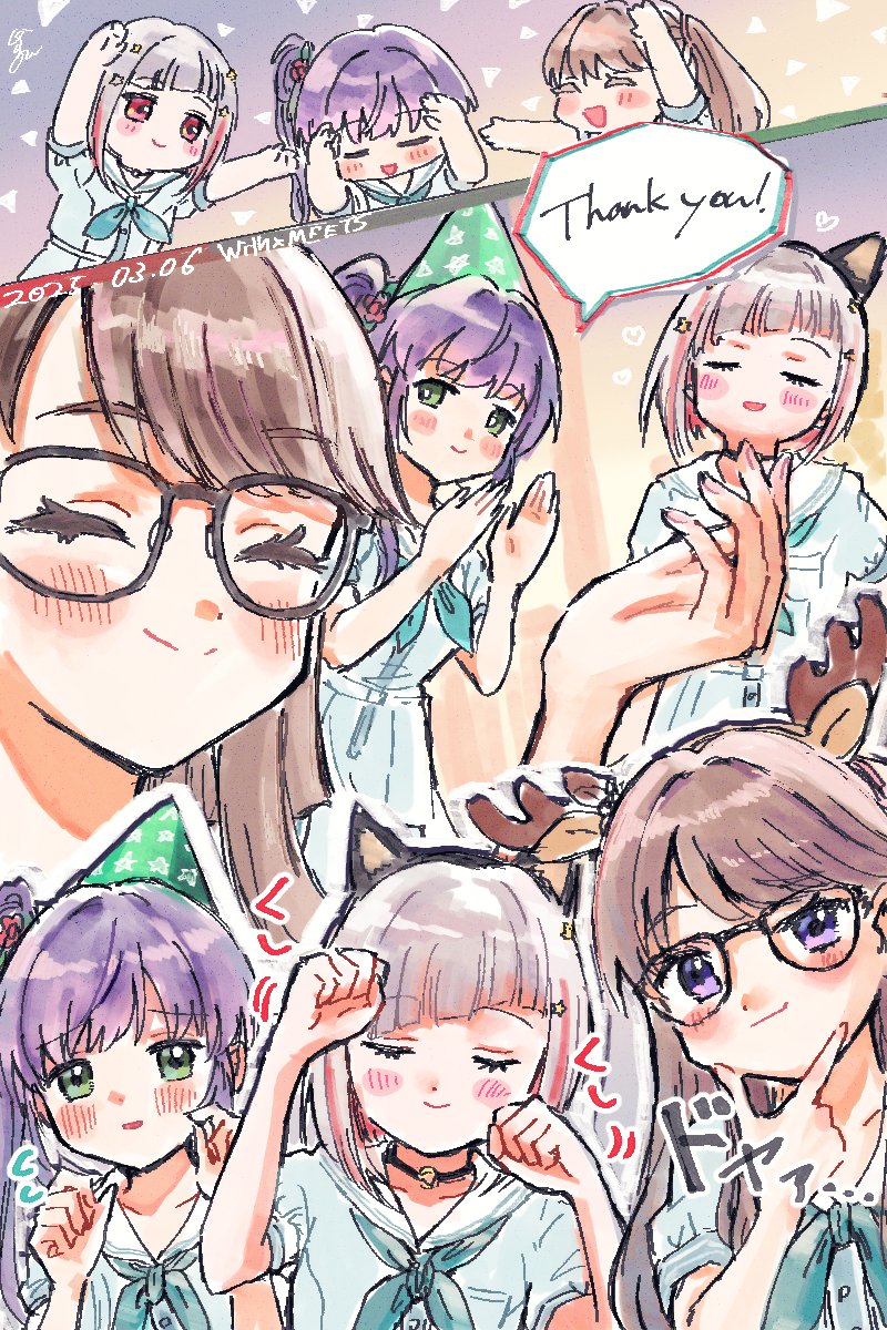 fujishima megumi, otomune kozue, and yugiri tsuzuri (love live! and 1 more) drawn by white_(waterwhite)