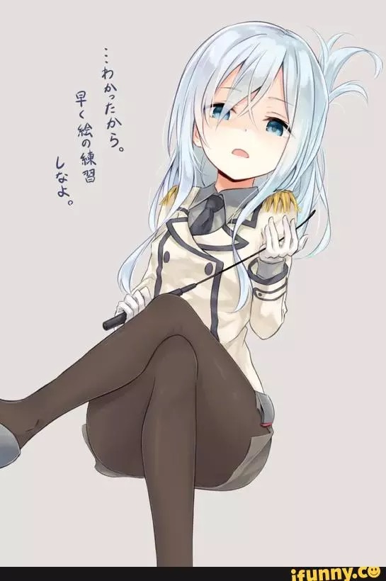 hibiki and katori (kantai collection) drawn by azuuru