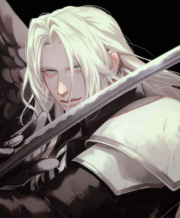 sephiroth (final fantasy and 2 more) drawn by boooshow