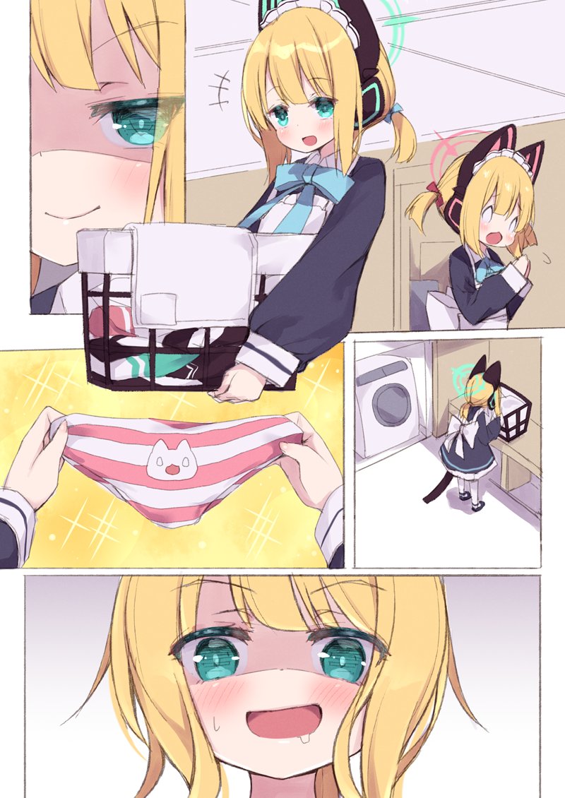 momoi and midori (blue archive) drawn by arashiya