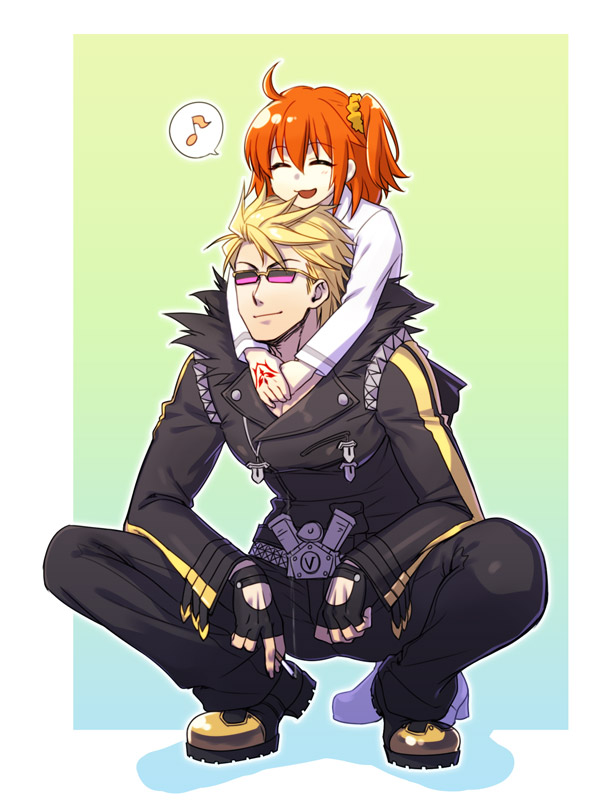 fujimaru ritsuka and sakata kintoki (fate and 1 more) drawn by zanshi