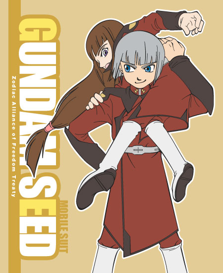 yzak joule and shiho hahnenfuss (gundam and 1 more)