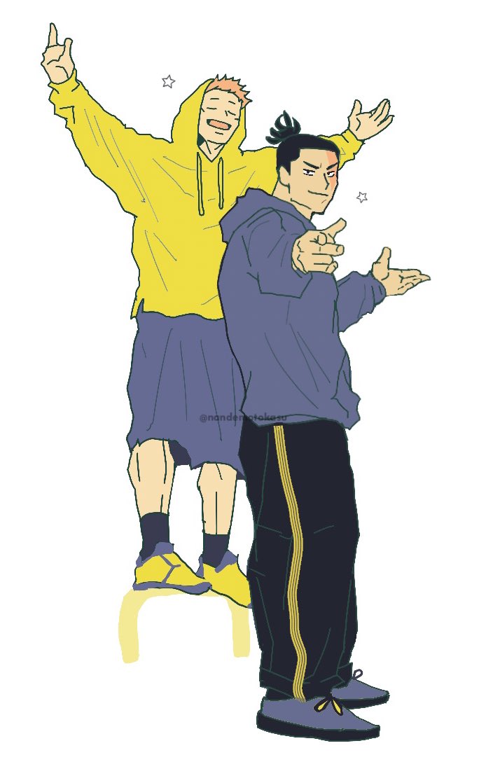 itadori yuuji and toudou aoi (jujutsu kaisen) drawn by nandemotokasu