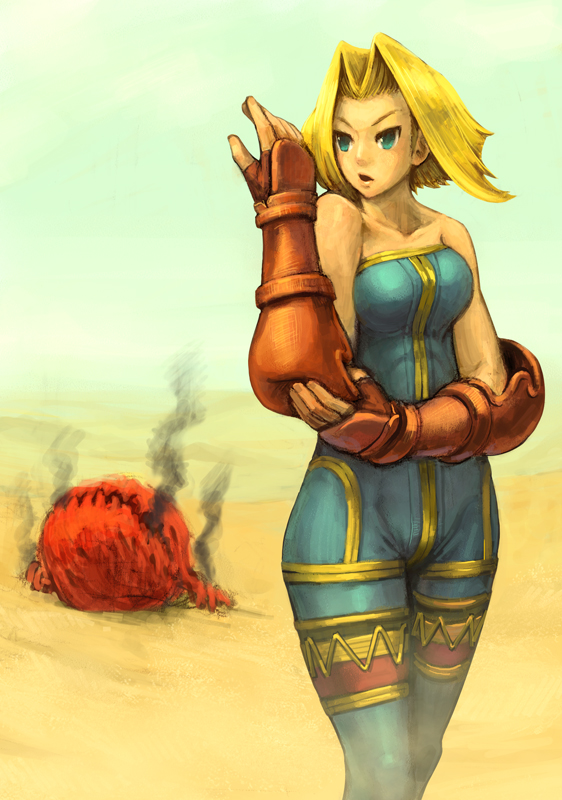 monk and bomb (final fantasy and 1 more) drawn by roten