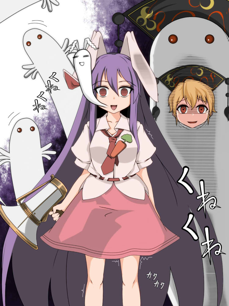 reisen udongein inaba and junko (touhou) drawn by emanon_(ice)