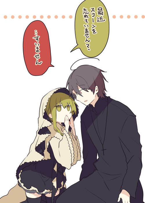 cecilia and lawrence (shiro seijo to kuro bokushi) drawn by kazutake_hazano