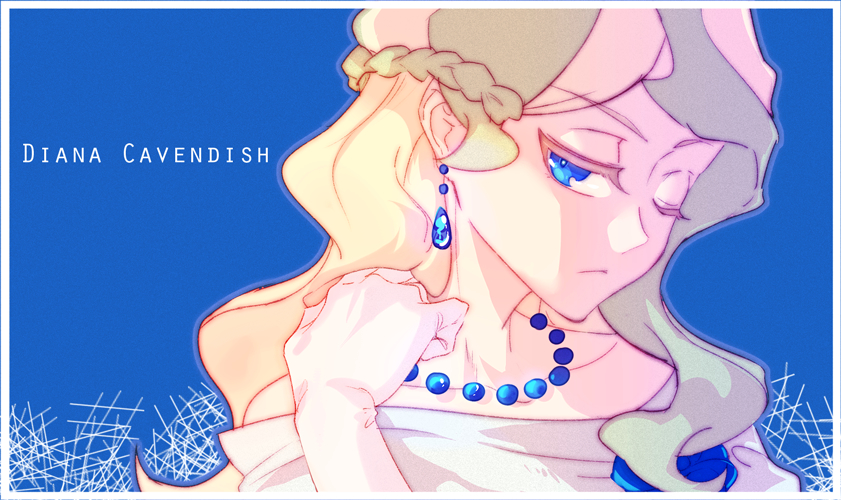 diana cavendish (little witch academia) drawn by milk_puppy