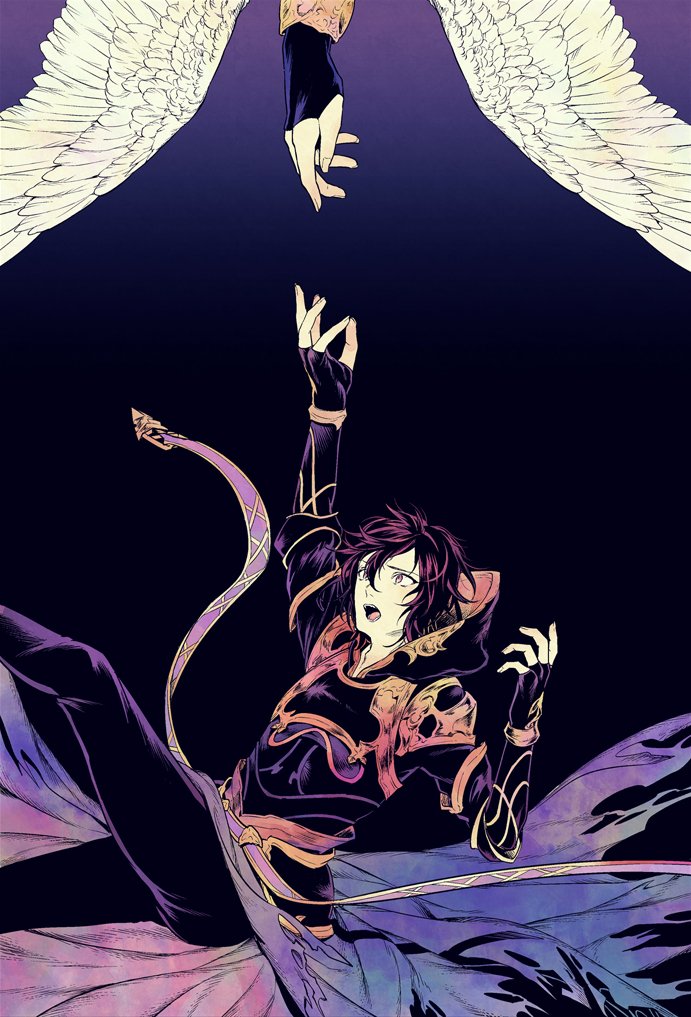 sandalphon and lucifer (granblue fantasy) drawn by matsuki_tou