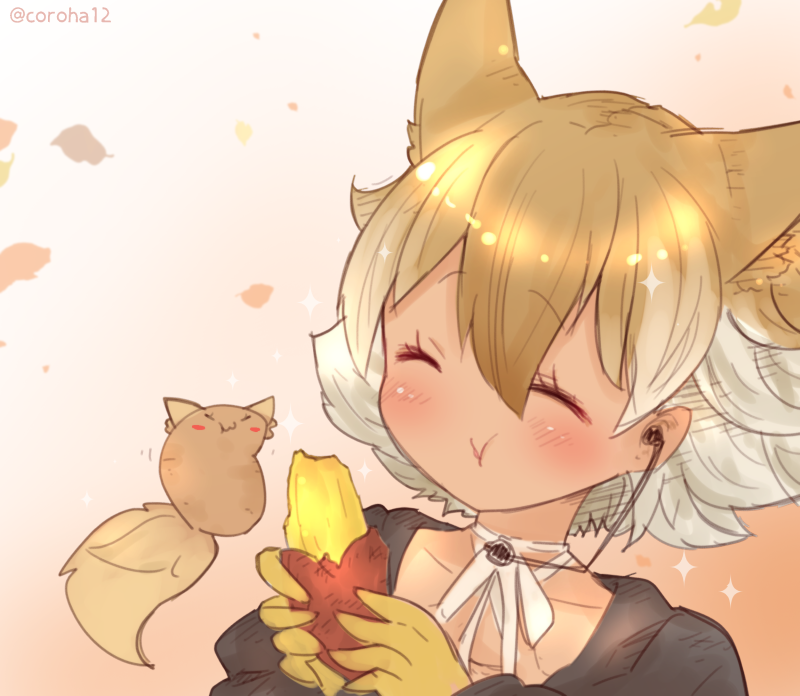 coyote and coyopotato (kemono friends and 1 more) drawn by coroha