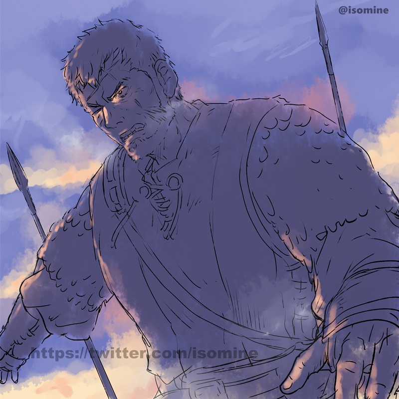 wulf (vinland saga) drawn by isomine