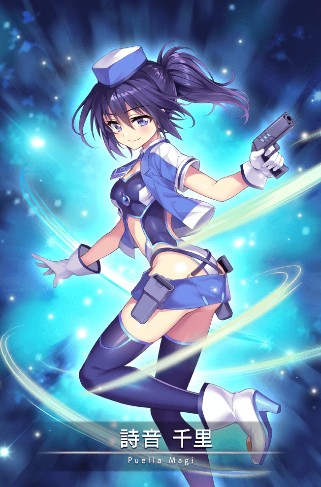 shion chisato (mahou shoujo madoka magica and 2 more) drawn by senri_gan