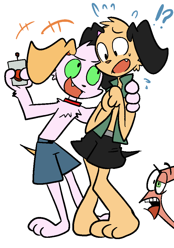 earthworm jim and peter puppy (original and 1 more) drawn by alto_(ezstrongs)