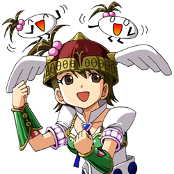 futami ami and valkyrie (idolmaster and 2 more) drawn by maso_(ascii_art)