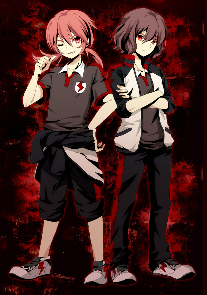 kirino ranmaru and shindou takuto (inazuma eleven and 1 more) drawn by yume_(meru)
