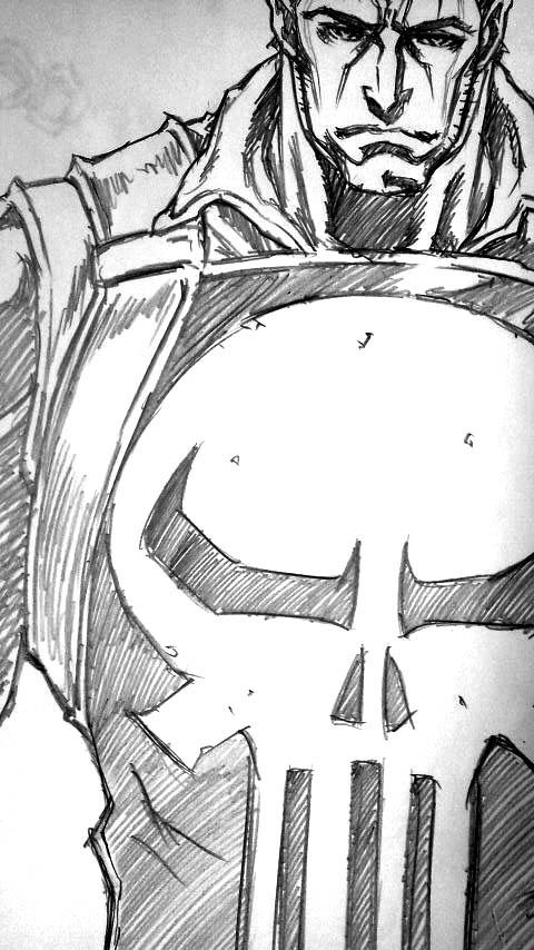 the punisher (marvel and 1 more) drawn by minowa_yutaka