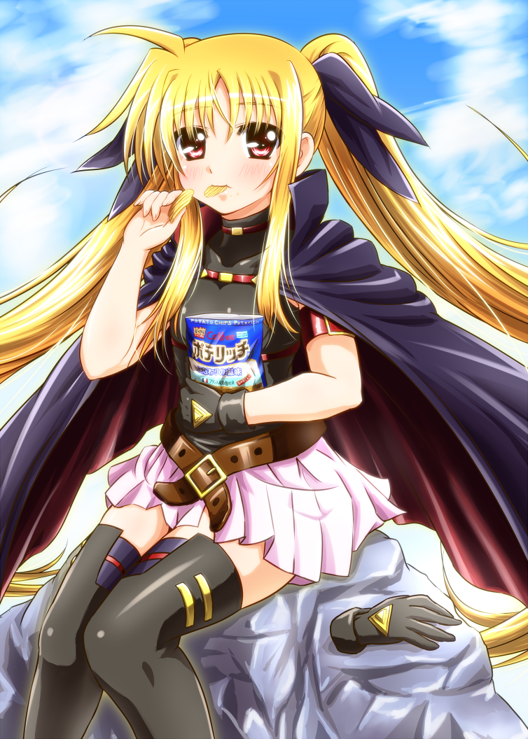 fate testarossa and mizuki nana (lyrical nanoha and 2 more) drawn by diesel-turbo