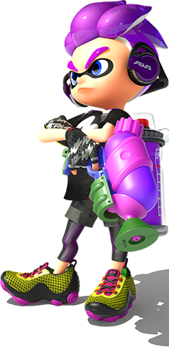 inkling player character, inkling boy, and cuttlefrsh (splatoon and 1 more)