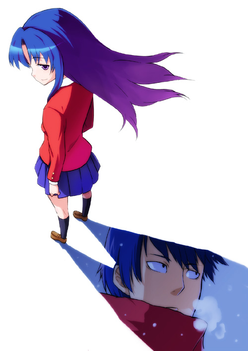 kawashima ami and takasu ryuuji (toradora!) drawn by takeuchi_dojio