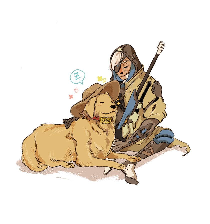 cassidy and ana (overwatch and 1 more) drawn by osamatographe