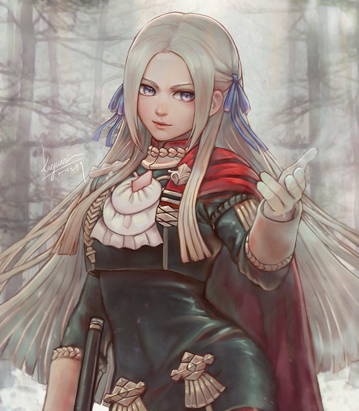 edelgard von hresvelg (fire emblem and 1 more) drawn by kaejunni