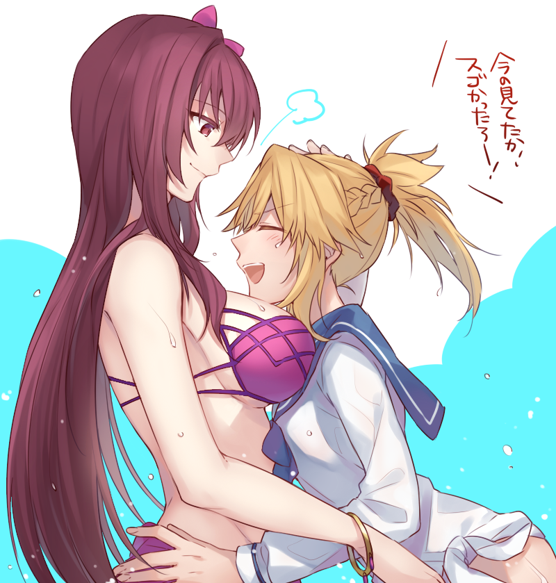 scathach and mordred (fate and 2 more) drawn by kan'yu_(citron_82)