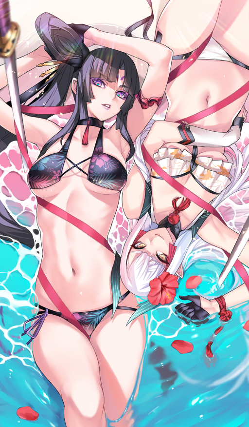 ushiwakamaru, taira no kagekiyo, and kiichi hogen (fate and 1 more) drawn by ban!_(bansankan)