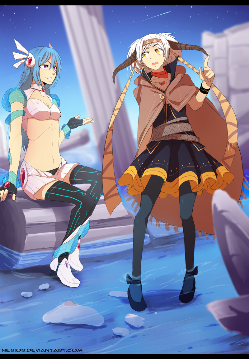 alpha and cecilia (original) drawn by nerior