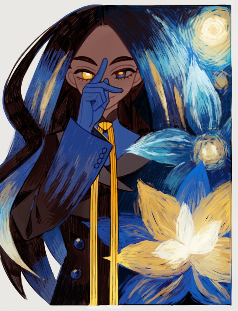 geeta and glimmora (pokemon and 2 more) drawn by luminous_slime