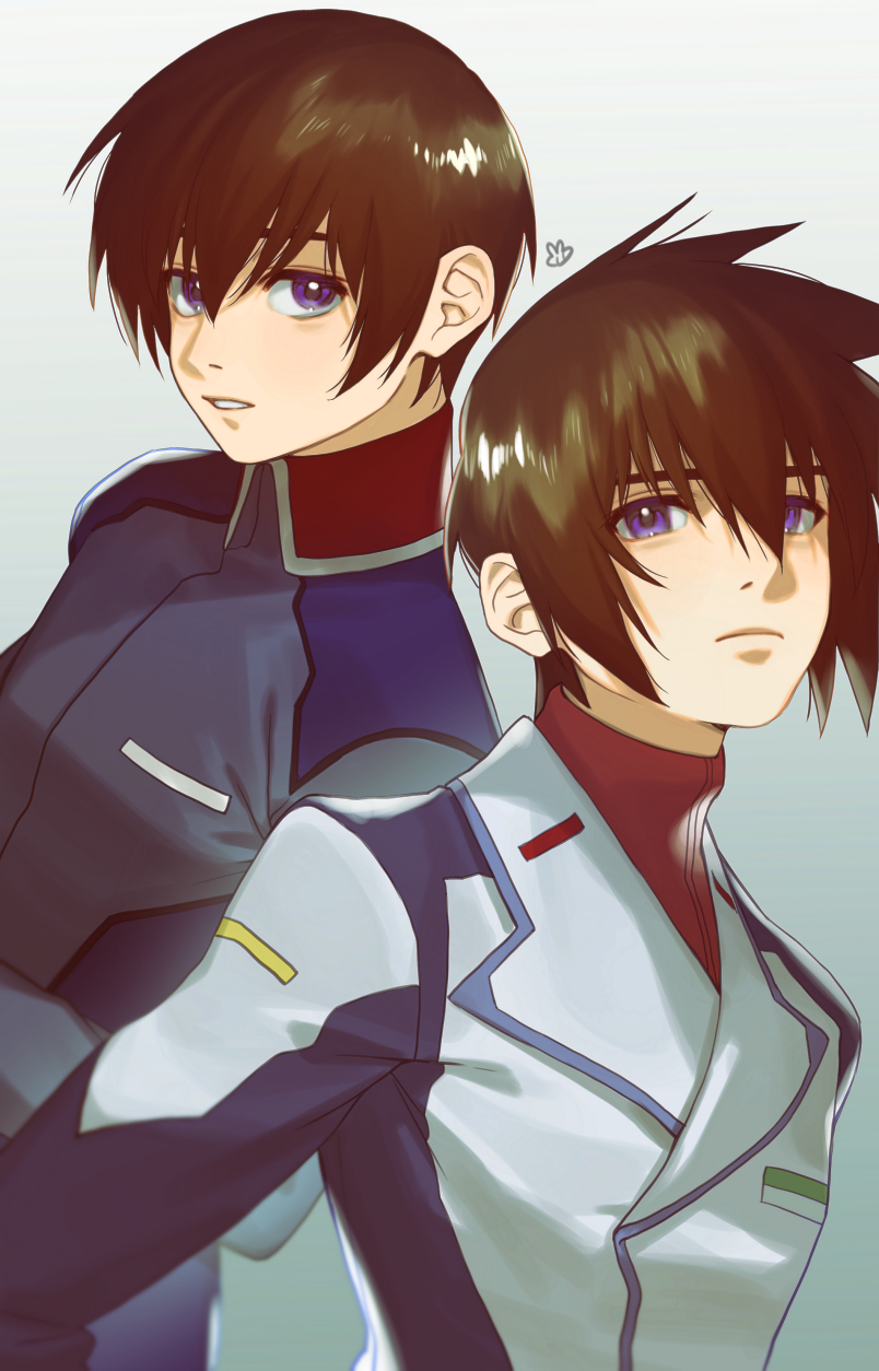 kira yamato (gundam and 3 more) drawn by ususio_11