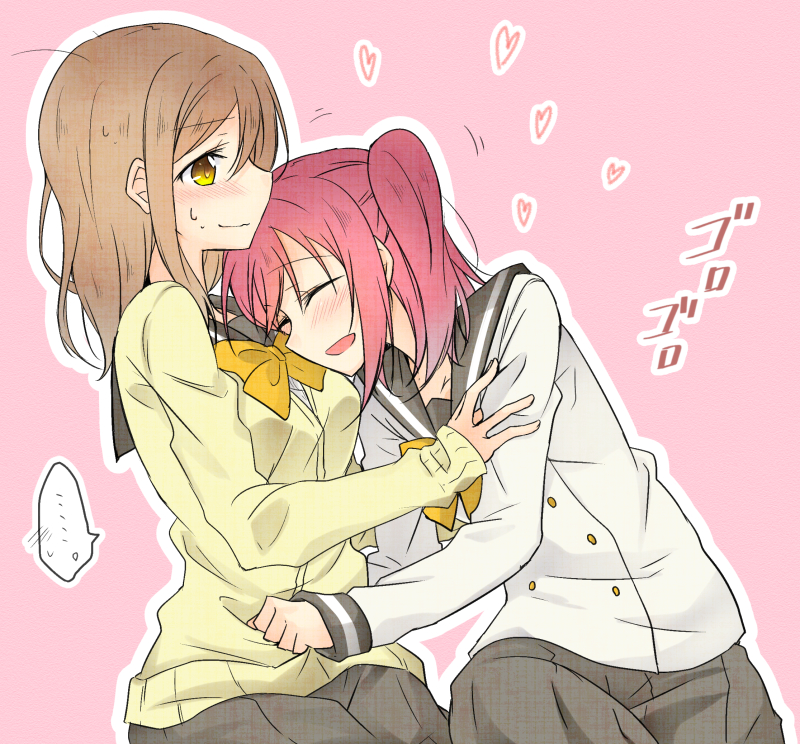 kunikida hanamaru and kurosawa ruby (love live! and 1 more) drawn by nigirimeshi