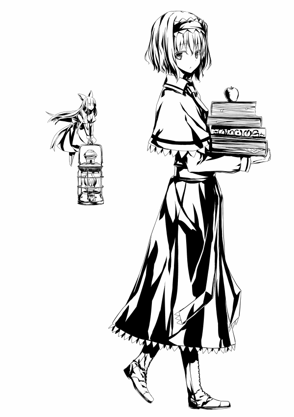 alice margatroid and shanghai doll (touhou) drawn by nabeshima_tetsuhiro