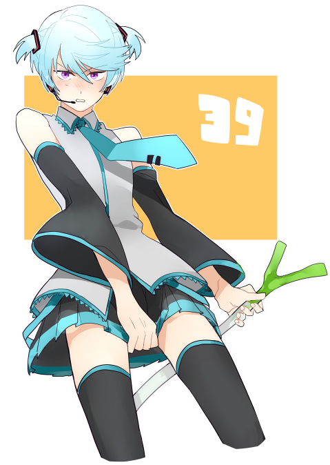 hatsune miku and mikleo (vocaloid and 2 more) drawn by iori_(teeths)