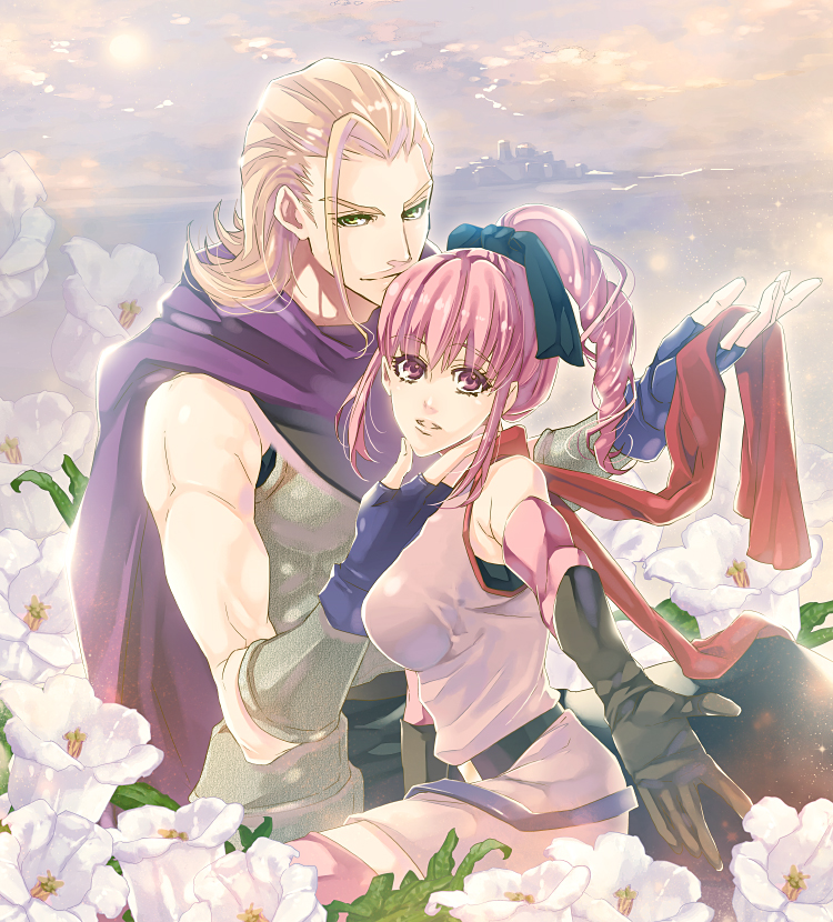 teresia and ceser (dragon quest and 2 more) drawn by shinkan_minarai