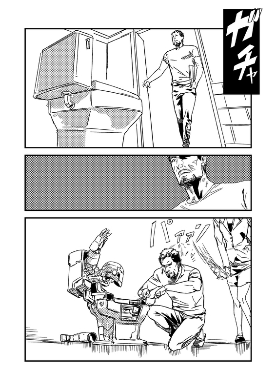 tony stark, iron man, and pepper potts (marvel) drawn by makacoon