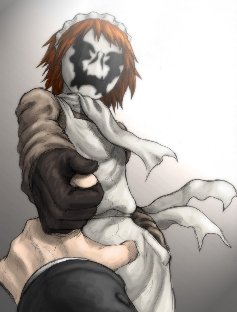rorschach and miss uncompromising (futaba channel and 2 more) drawn by ceramic_man