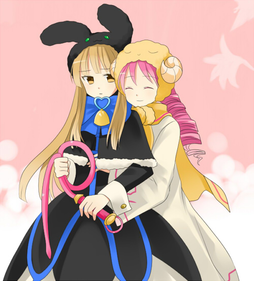 white magician pikeru and ebon magician curran (yu-gi-oh!) drawn by mir_(artist)
