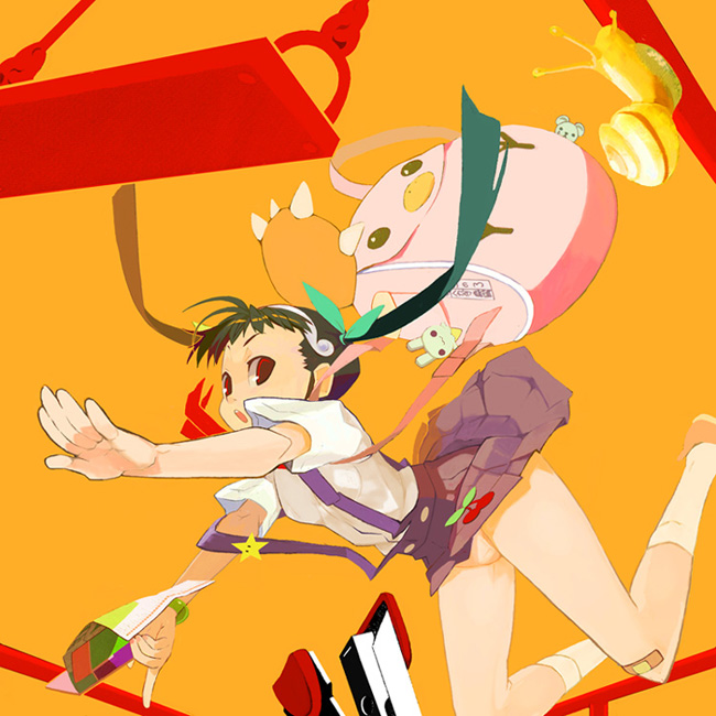 hachikuji mayoi (monogatari and 1 more) drawn by yuuki_(irodo_rhythm)