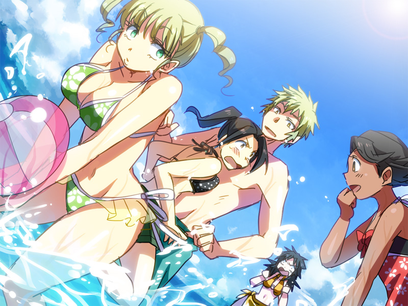 tani hiromi ratranaji, ryuuzaki reika, general zhin, esmeralda lange, and carmen pizarro (adamas) drawn by em_crazy
