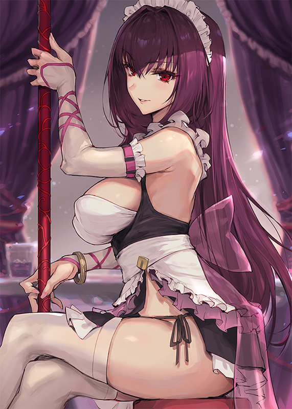 scathach (fate and 1 more) drawn by haoni