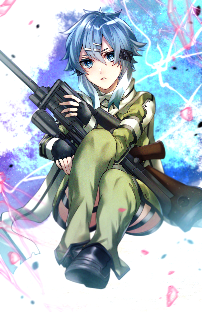 sinon (sword art online) drawn by mady_(madine08260)