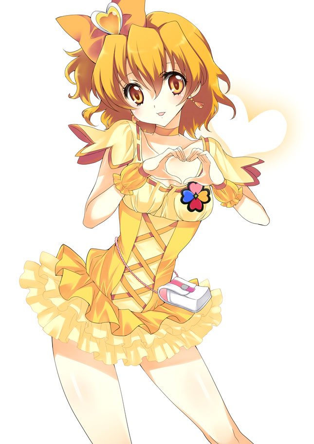 yamabuki inori and cure pine (precure and 1 more) drawn by yukiwo