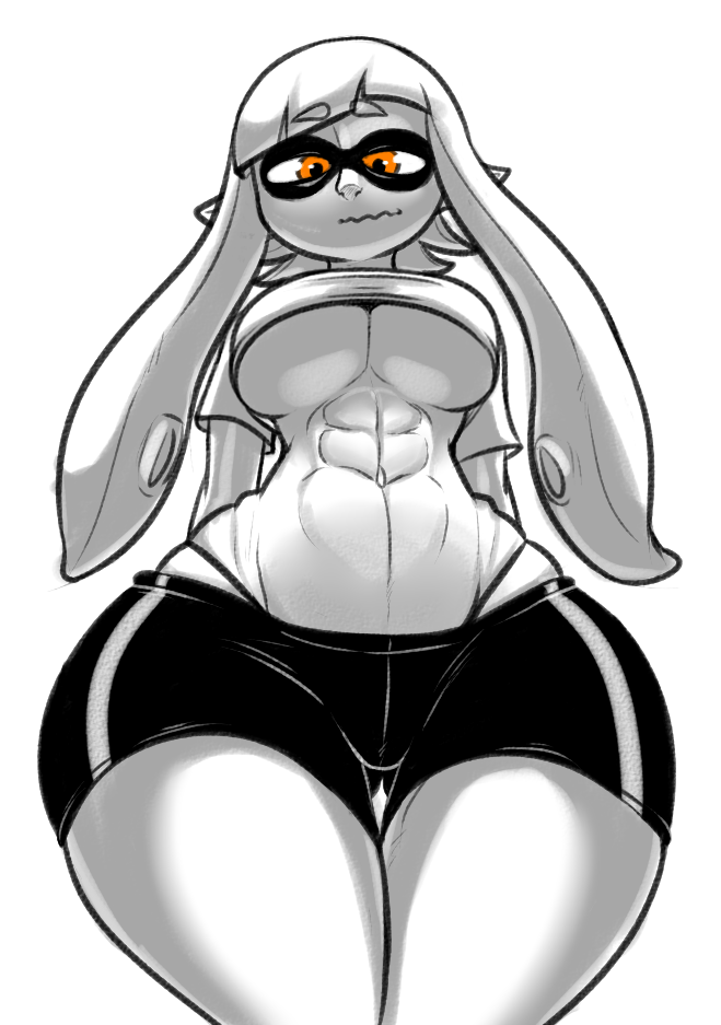 inkling player character and inkling girl (splatoon and 1 more) drawn by eigaka